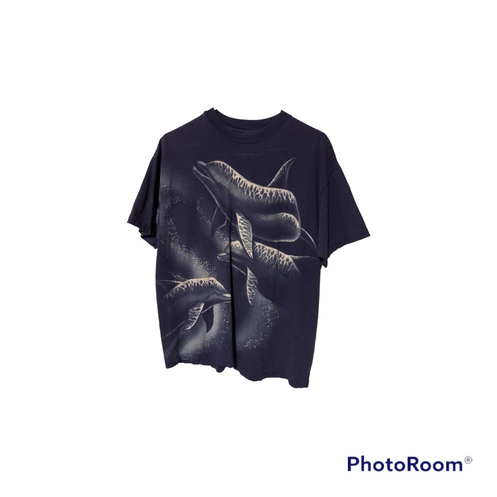 Vintage Dolphin Print Tee